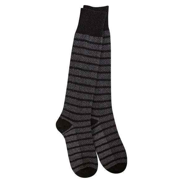 Black Holiday Stripe Knee High World's Softest Sock