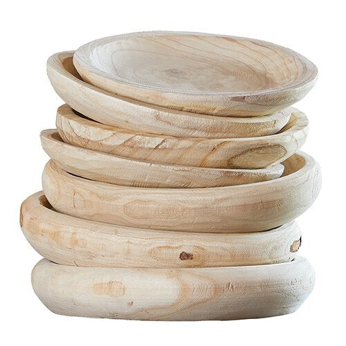 Medium Paulownia Wood Bowl (More Color Options)