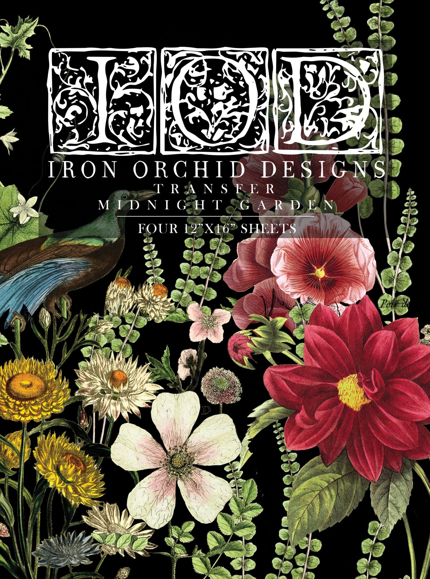Midnight Garden Transfer by Iron Orchid Designs