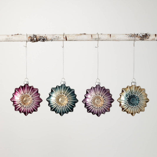 Ombre Glass Flower Ornament (More Color Options)