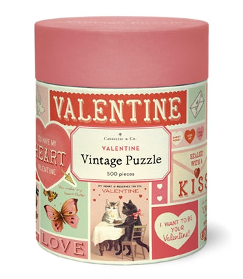 Valentine 500 Piece Puzzle by Cavallini Papers & Co.