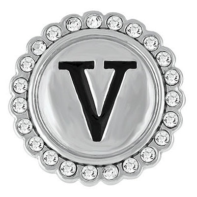 Bling V Alphabet Snap