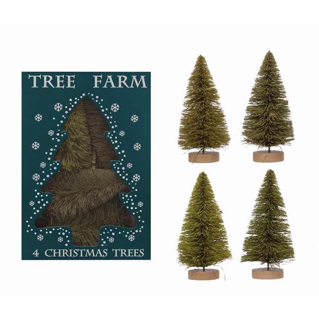 2 1/4" Green Sisal Bottle Trees