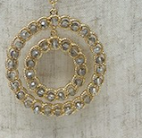 The Morgan Double Gem Pendant Necklace
