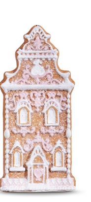 Gingerbread Church with White Icing Ornament