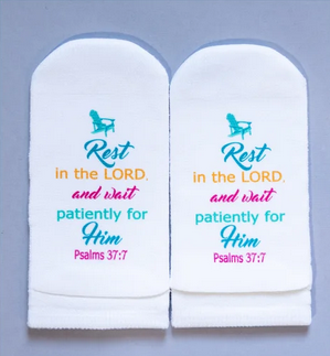 Standing on the Word Scripture Socks-Rest in the Lord Psalms 37:7