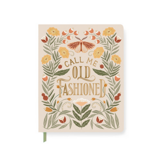 Call Me Old Fashioned Large Hard Paper Back Journal