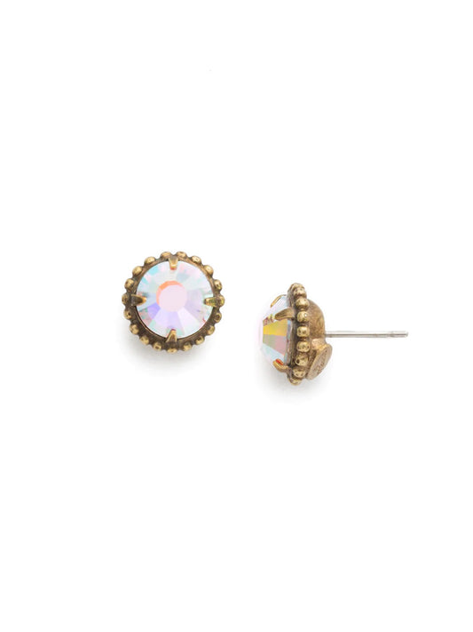 Simplicity Stud Earring (Antique Gold Finish)