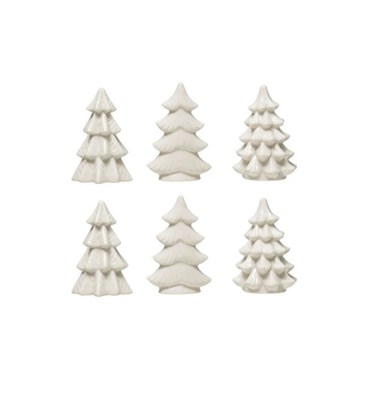 Stoneware Trees, Set of 6