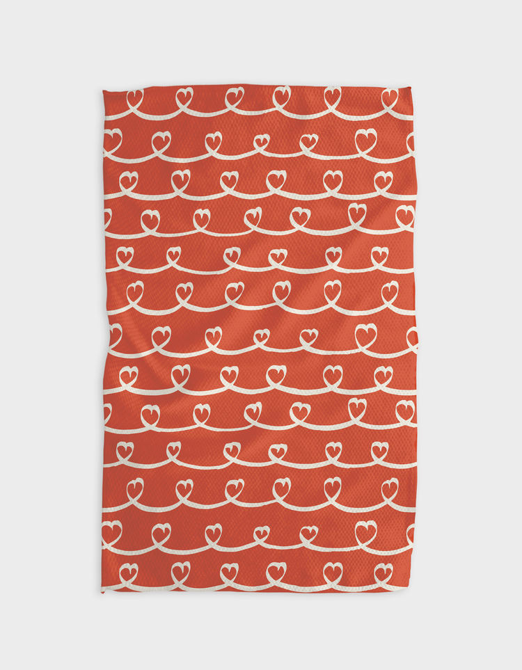Geometry Ribbons Kitchen Tea Towel