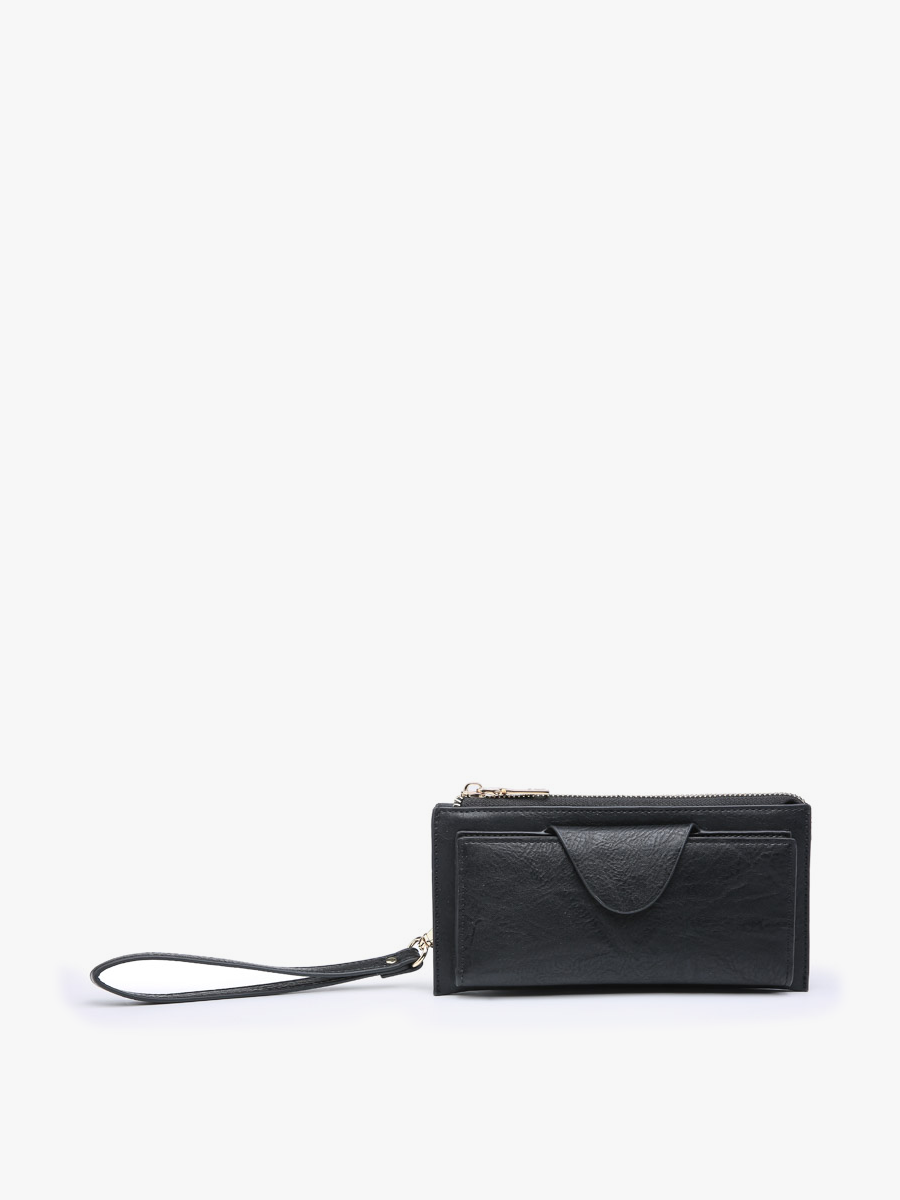Kyla Faux Leather Wallet (Black)