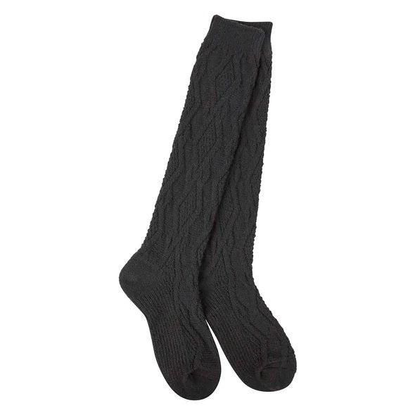 Black Weekend Cable Knee High World's Softest Sock