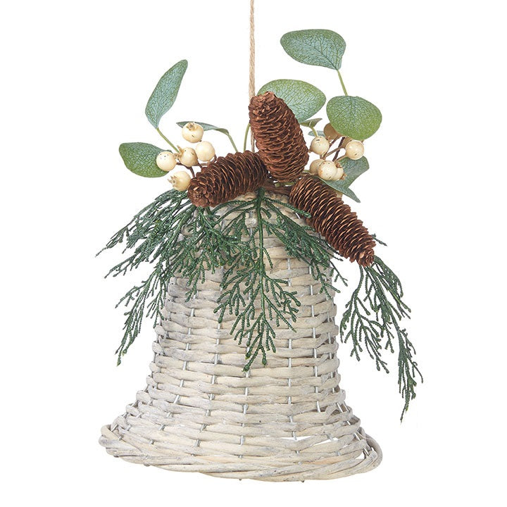 Wicker Bell Ornament (More Size Options)