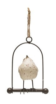 Bird on Perch Ornament (More Style Options)