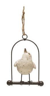 Bird on Perch Ornament (More Style Options)