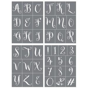 Alphabet 3 Mesh Stencil – AllyOops Boutique