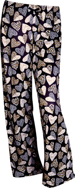 Leopard Hearts PJ Pants