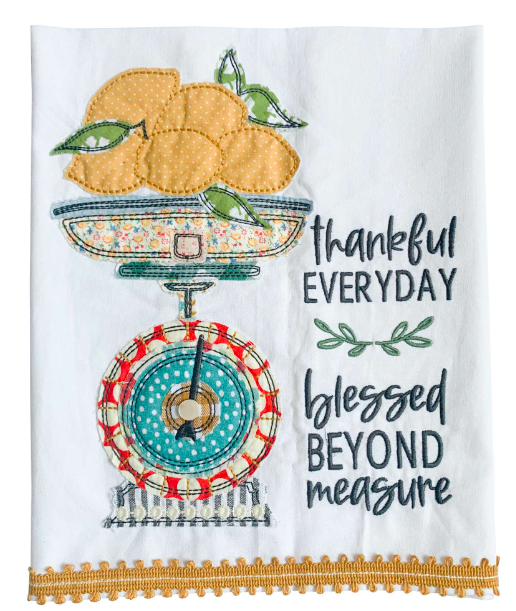 Blessed Beyond Measure Glory Haus Tea Towel
