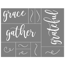 Grace Grateful Gather Mesh Stencil