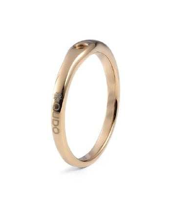 Qudo Basic Fine Gold Ring