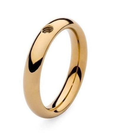 Qudo Basic Small Gold Ring