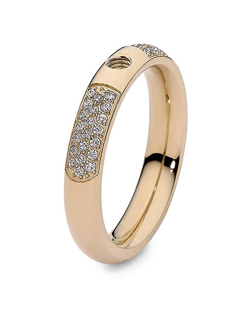 Qudo Deluxe Small Gold Ring