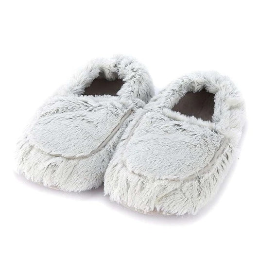 Warmies Gray Marshmallow Heatable Slippers
