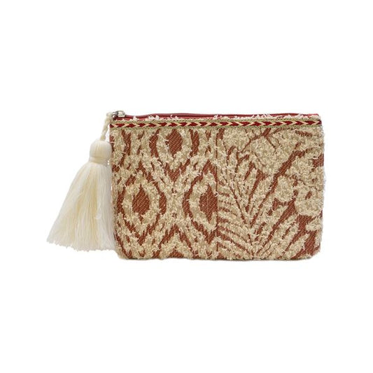 Adalaide Pouch (Off White/Rust)
