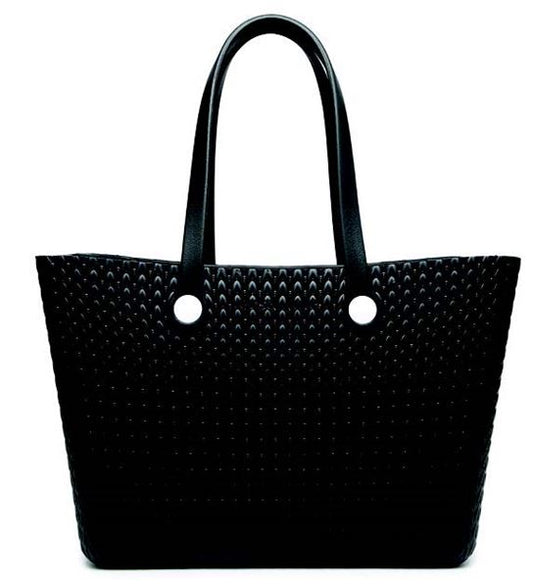 Carrie All Textured Versa Tote W/Straps In Black