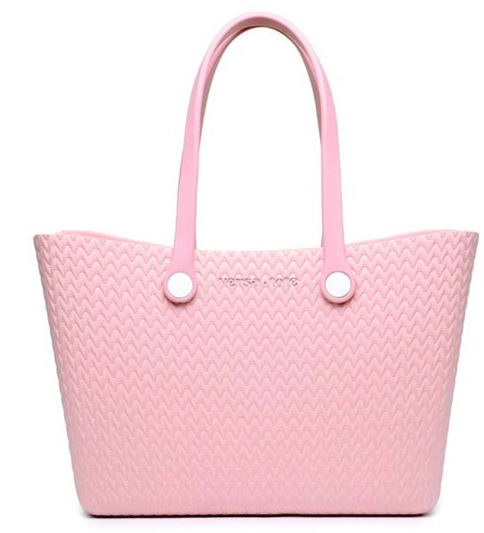 Carrie All Textured Versa Tote W/Straps In Pink
