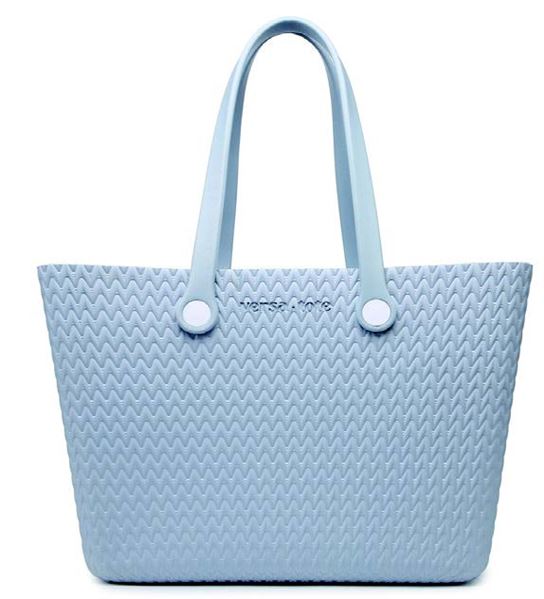Carrie All Textured Versa Tote W/Straps In Periwinkle
