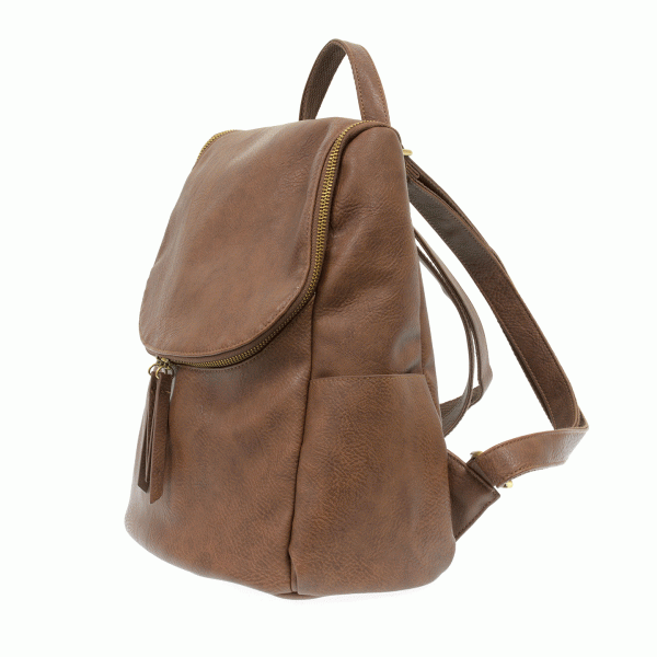 Kerri Side Pocket Backpack (Brown)
