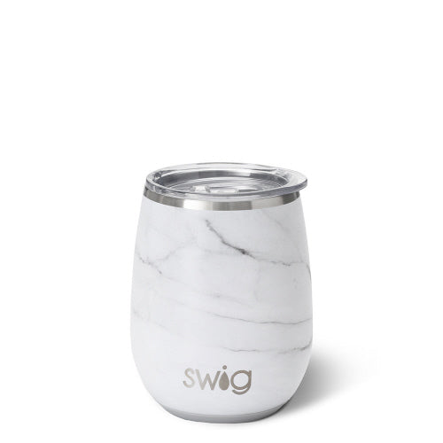 SWIG Marble Stemless Wine Cup (14oz)