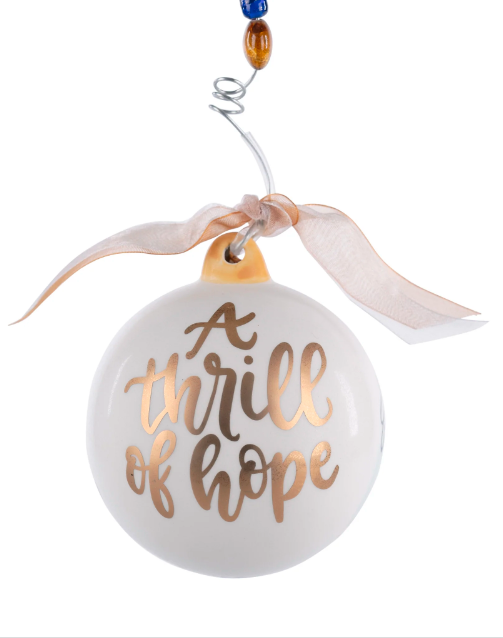 Thrill of Hope with Animals Scene Glory Haus Ornament