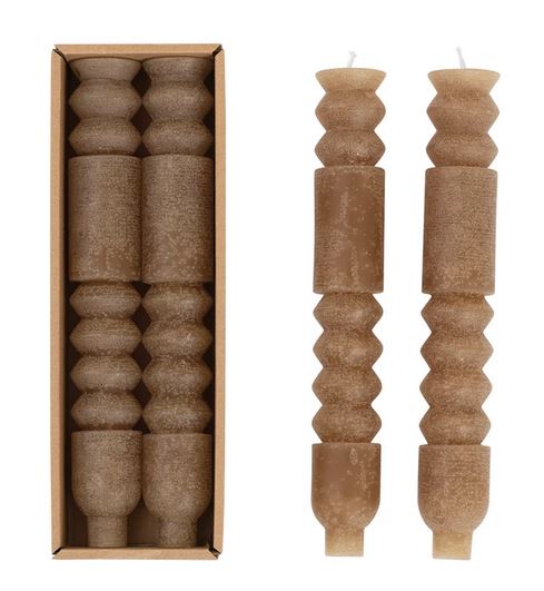 10" Unscented Totem Taper Candles Set of Two